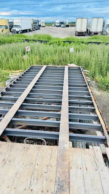 Flatbed frame — new cross members welded in