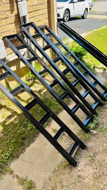 Heavy steel loading ramps, built to order