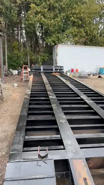 Finished flatbed frame